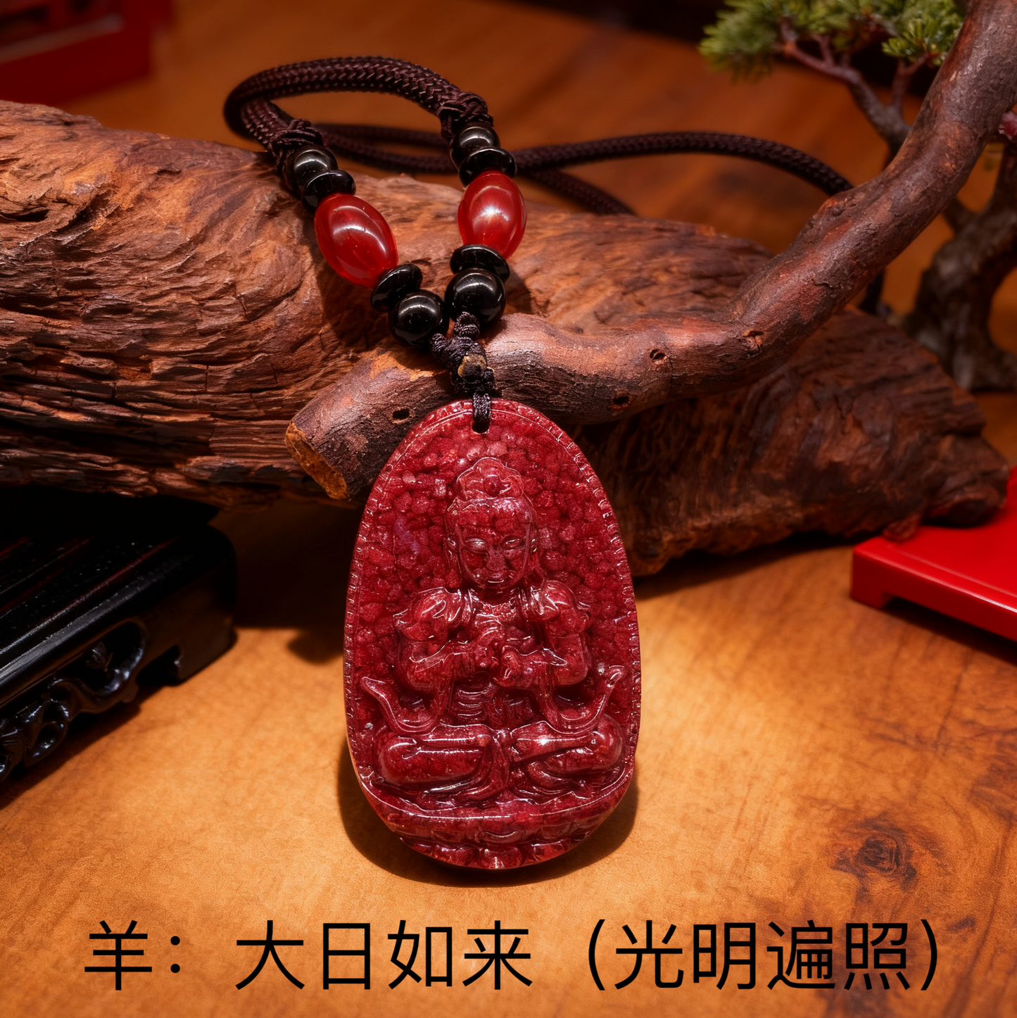 八大守护神本命佛牌 | 12生肖全透晶体朱砂吊坠