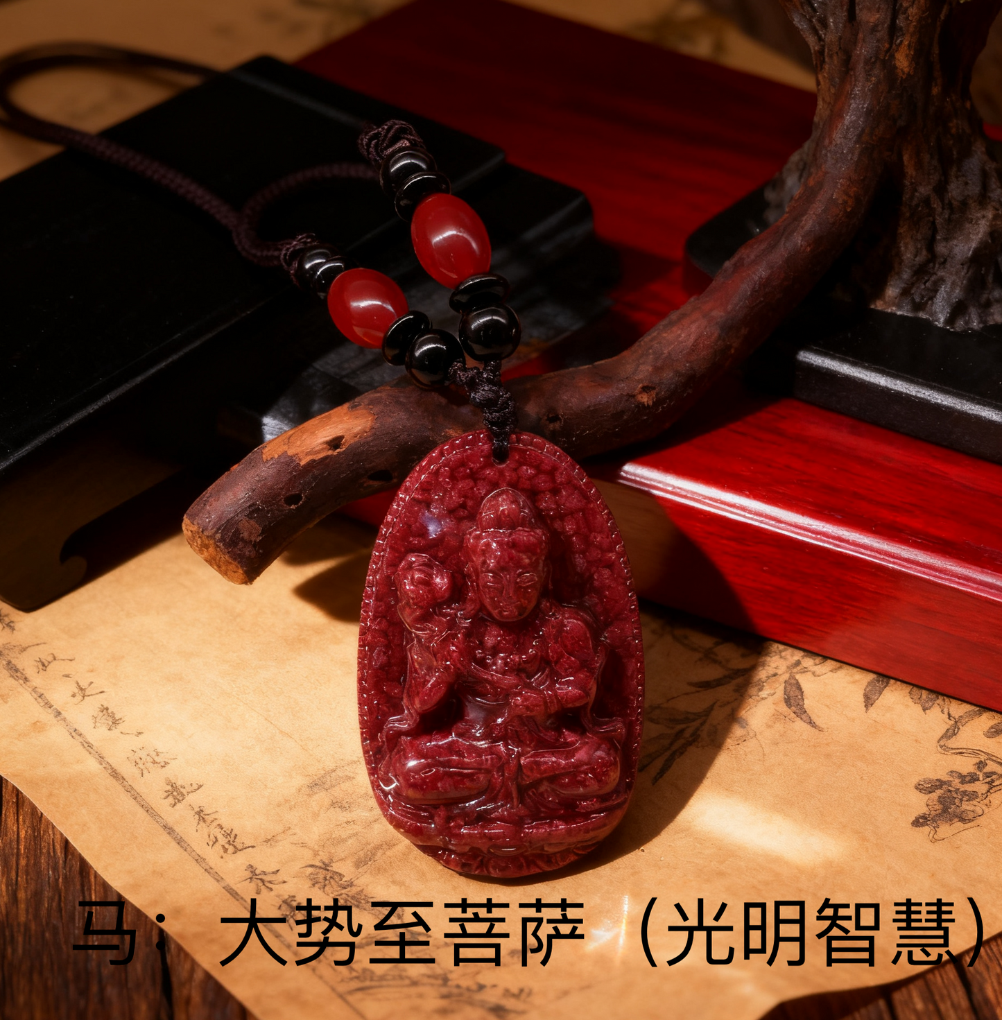 八大守护神本命佛牌 | 12生肖全透晶体朱砂吊坠