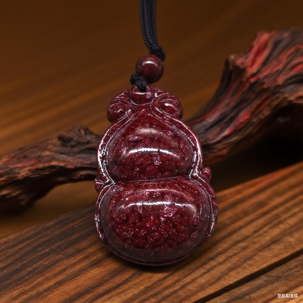 「乡野丫头」福禄葫芦 八方来财添财运 | 全透扁葫芦朱砂吊坠