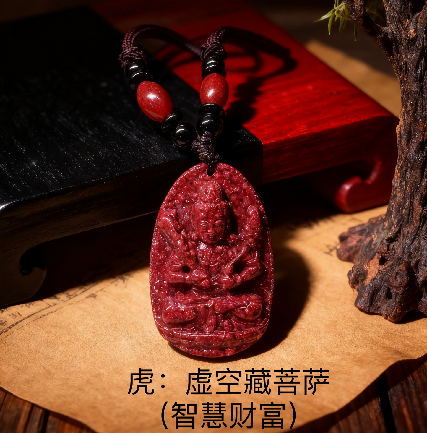 八大守护神本命佛牌 | 12生肖全透晶体朱砂吊坠