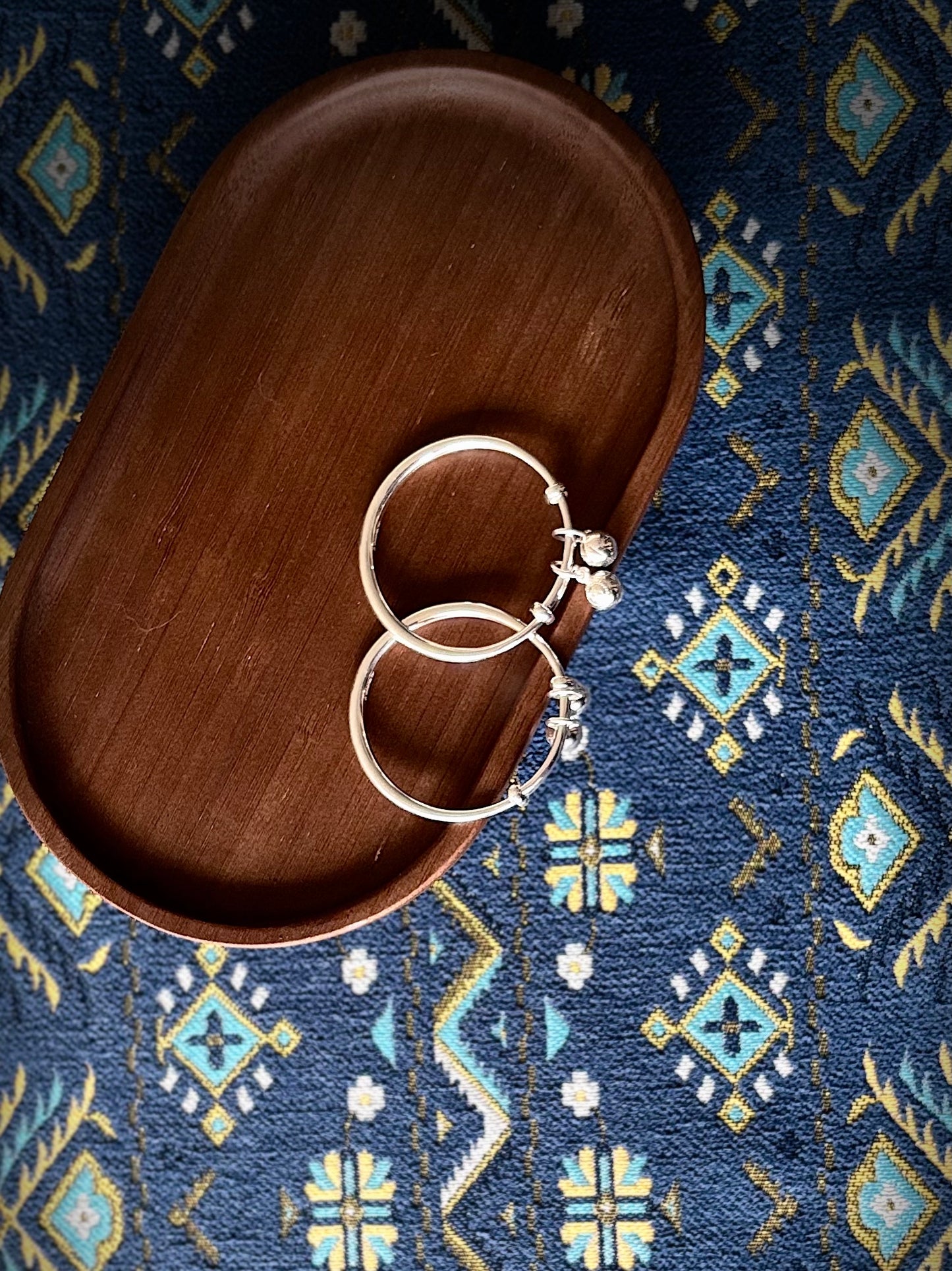 Adjustable Pure Silver Bangles ｜Kids Blessing 