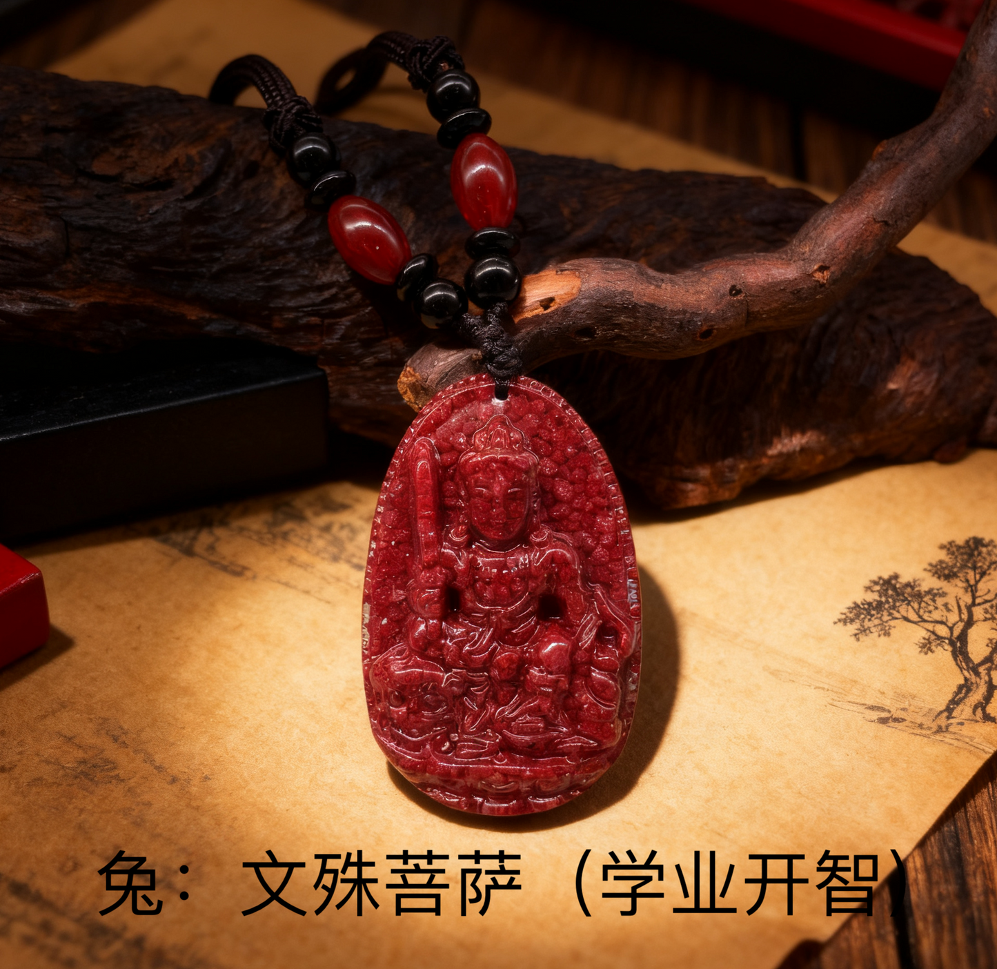 八大守护神本命佛牌 | 12生肖全透晶体朱砂吊坠