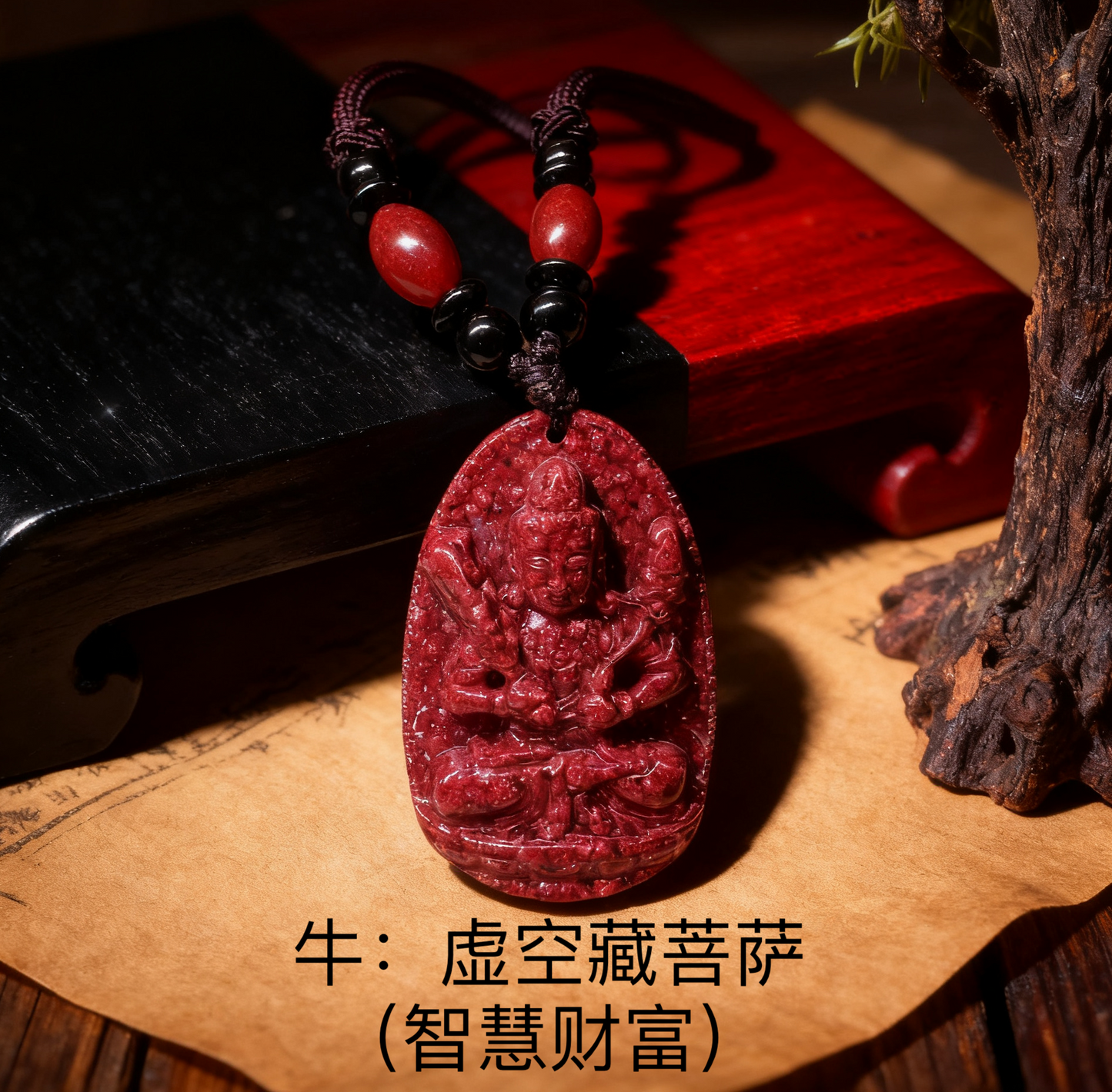八大守护神本命佛牌 | 12生肖全透晶体朱砂吊坠